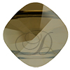 SWAROVSKI 5180 Double Hole Square Bead 14mm Bronze Shade